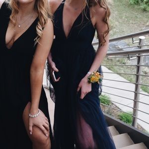 Navy blue ball/prom dress
